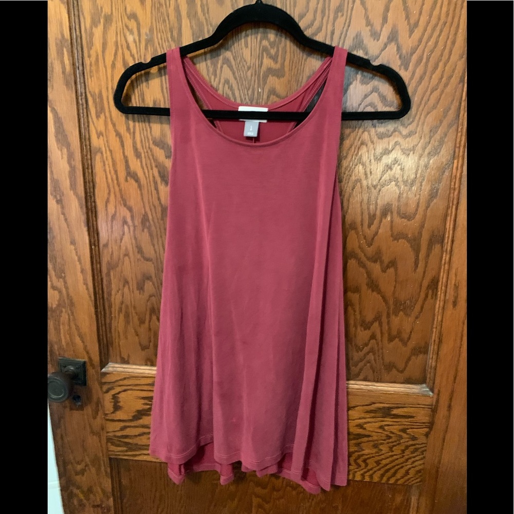 Pink racer back tank top